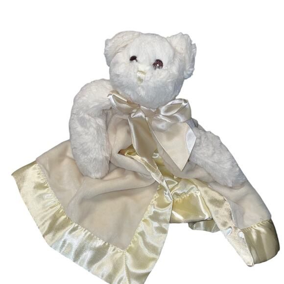 Bearington Baby Lovey Bear Plush Security Blanket Ribbon Nursery Shower Gift 15" - Picture 10 of 11